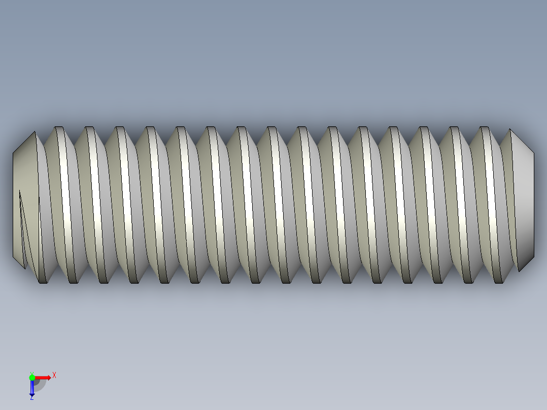 DIN 913-ISO 4026 固定螺钉-M1.8 L=6.STEP俯视图