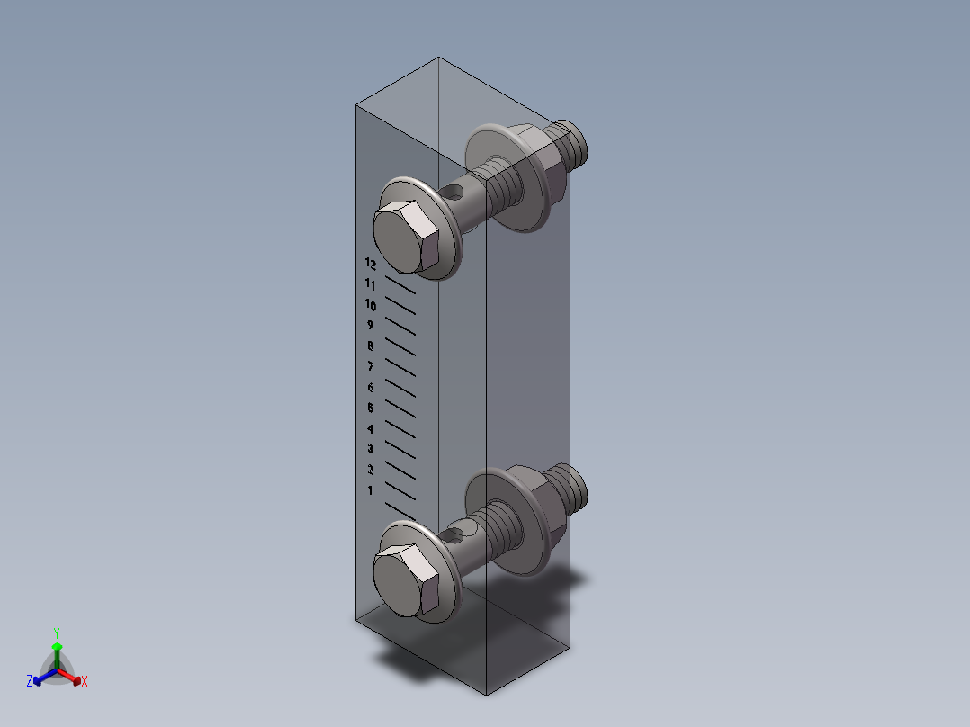 液位计正等轴测图