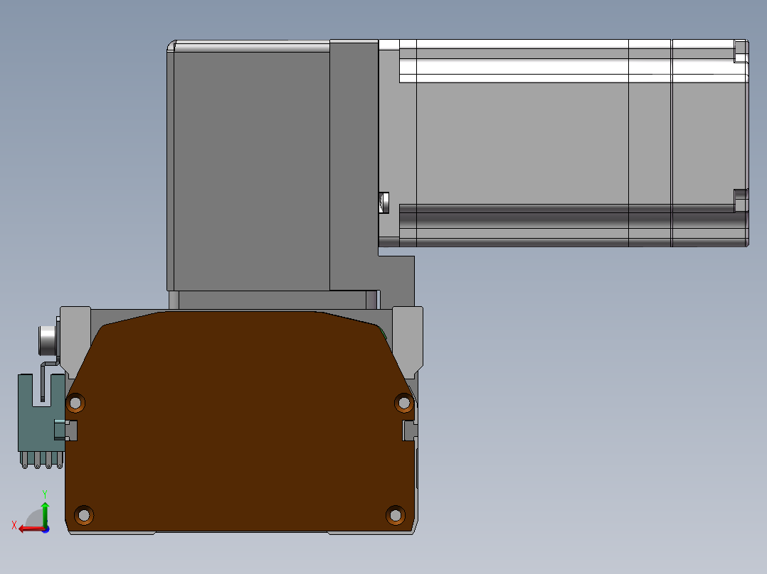 MTB同步带半封闭MTB10-RU-60后视图