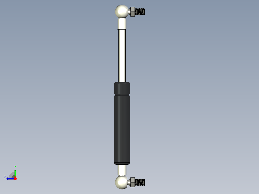 Q气压弹簧B310000008(10KG L195 和尚頭 進口)右视图