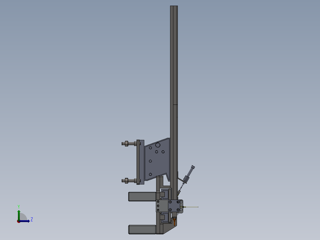 晶体组装机sw20可编辑左视图