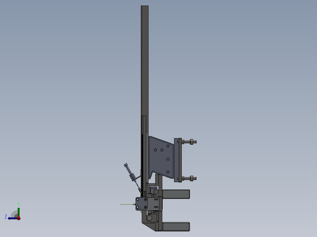 晶体组装机sw20可编辑右视图