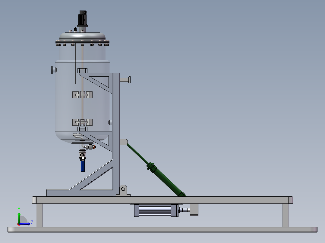 超低界面张力表面活性剂制备釜sw23左视图