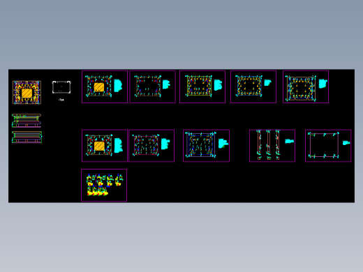 电脑外壳切角下料模具CAD设计图纸