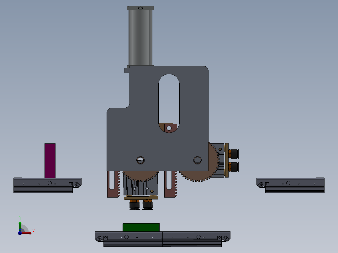 拾取和放置机构 9前视图