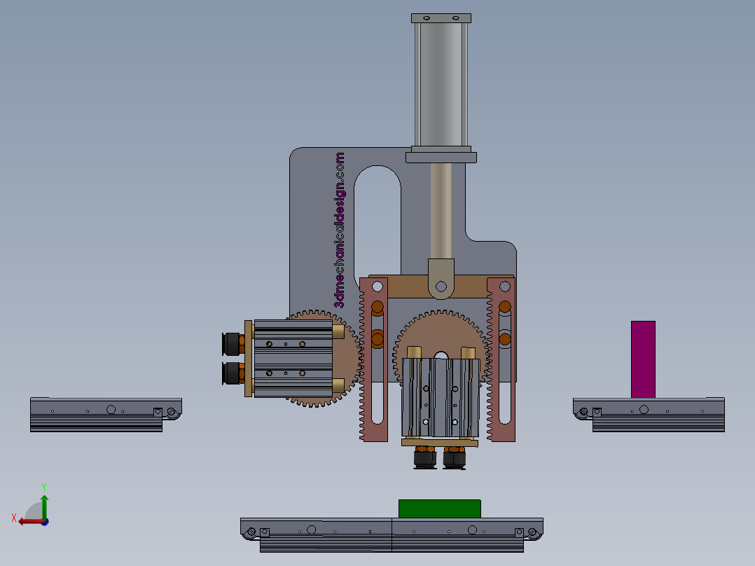 拾取和放置机构 9后视图