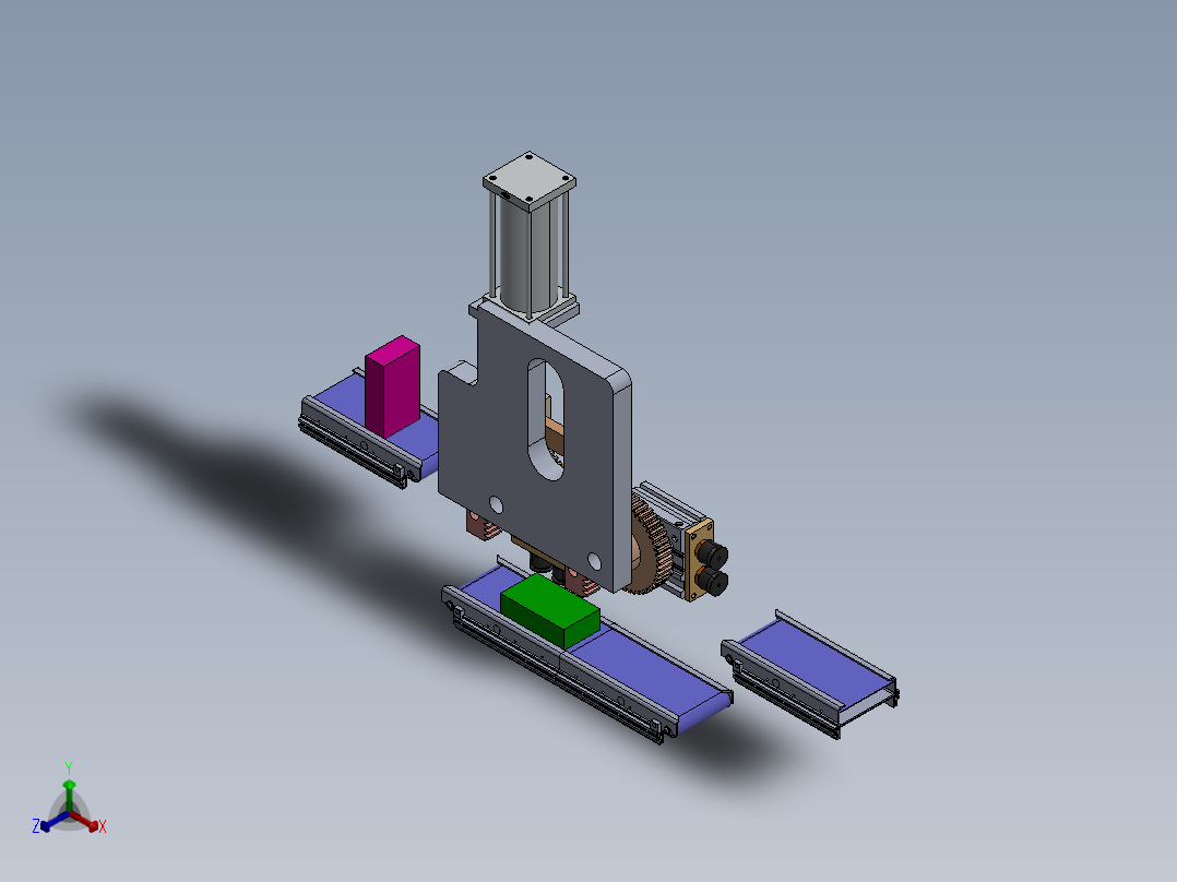 拾取和放置机构 9正等轴测图
