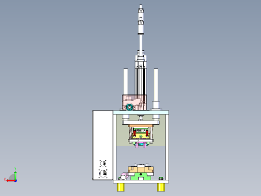 半自动铆压热熔接机后视缩略图