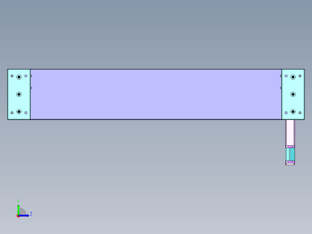 自动拨料机构左视图