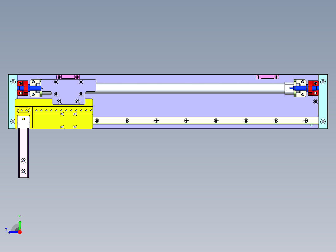 自动拨料机构右视图