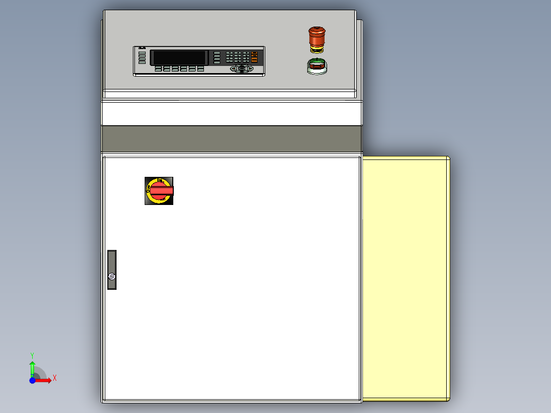 非标设备钣金操作平台设计前视图