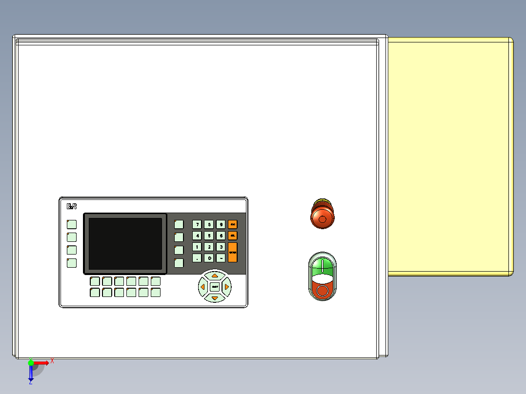 非标设备钣金操作平台设计俯视图