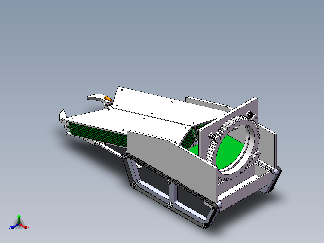 韭菜收割捆扎机正等轴测图