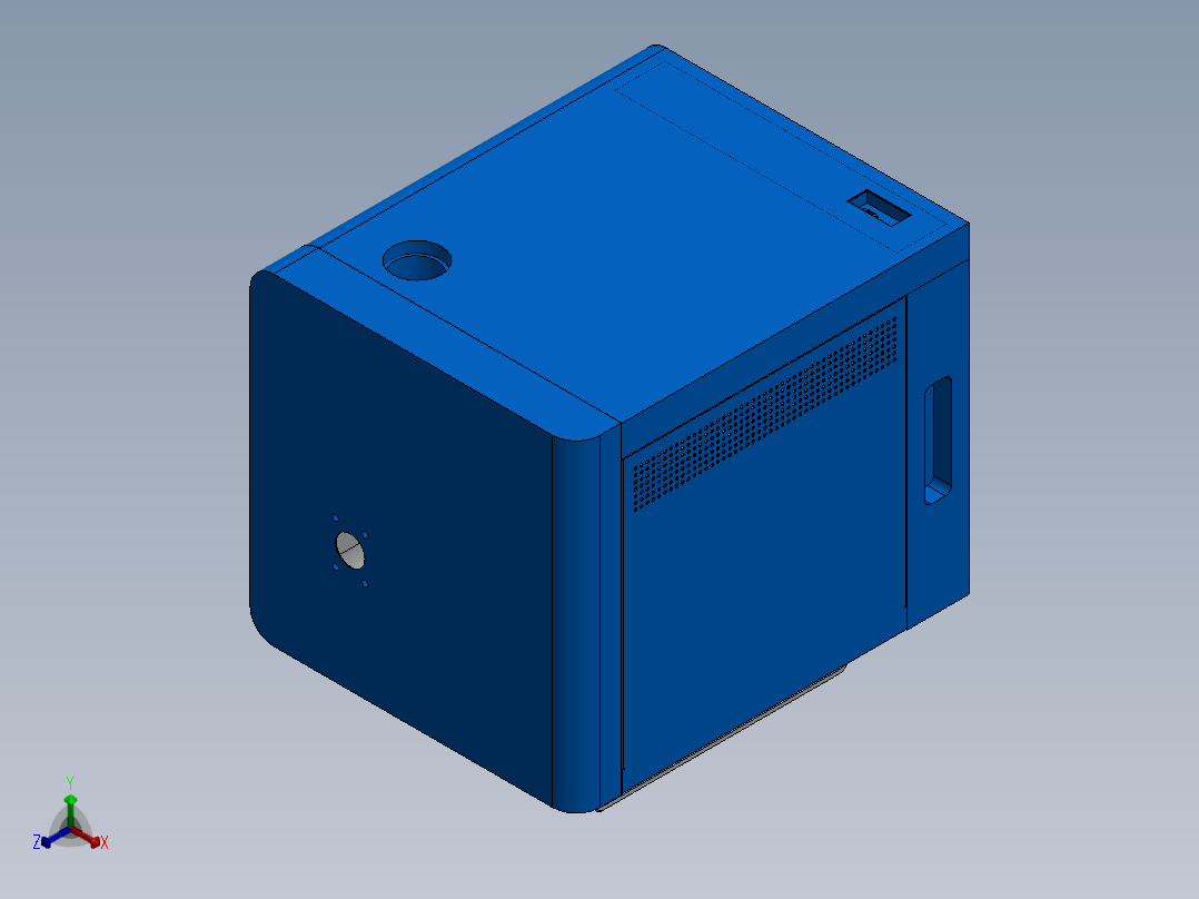 微波炉(2)正等轴测图