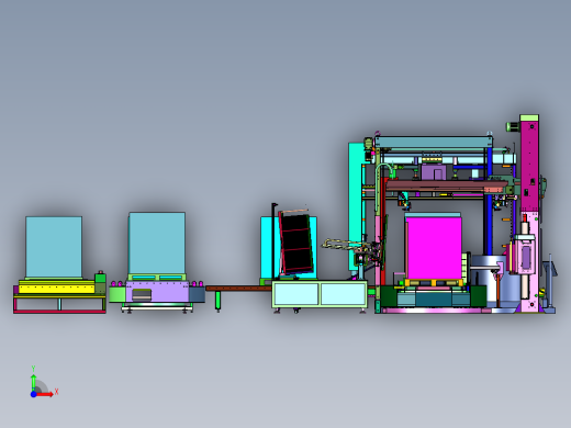 组合式捆扎缠绕包装一体机前视缩略图