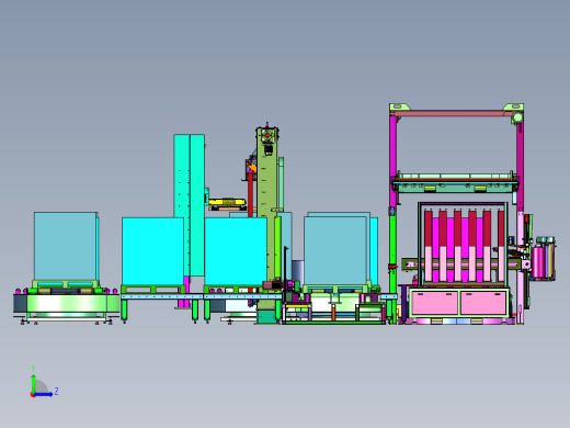 组合式捆扎缠绕包装一体机左视缩略图