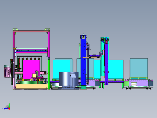 组合式捆扎缠绕包装一体机右视缩略图