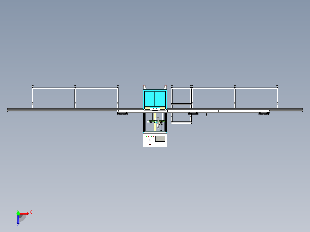喷码机模具台架俯视图