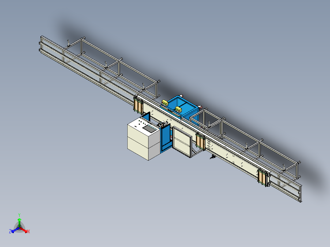喷码机模具台架正等轴测图