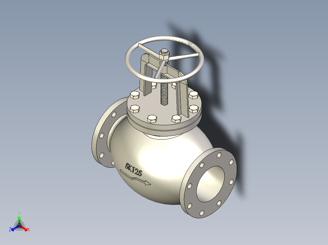 铸铁 铸钢截止阀 截止止回阀-JIS5K-125
