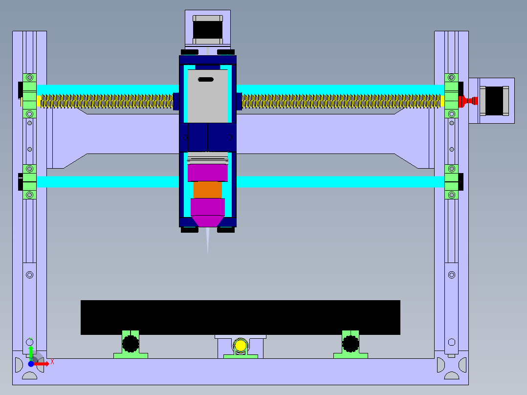 3018数控机床前视图