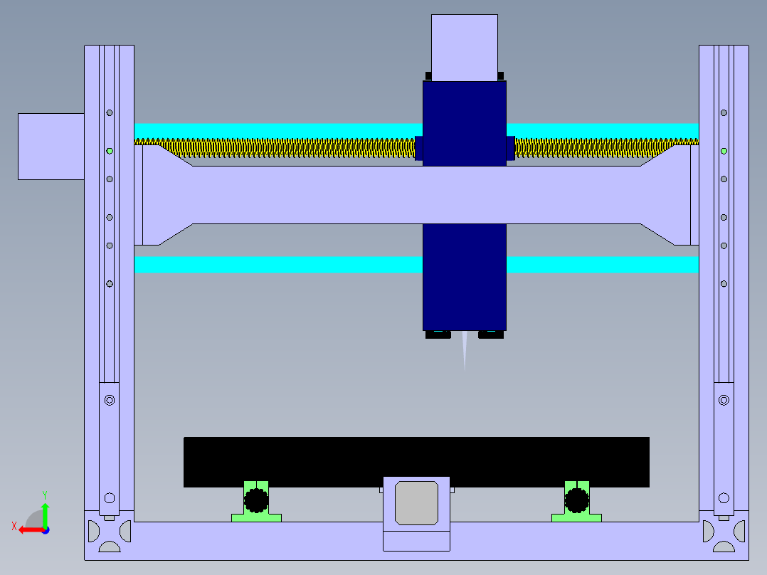 3018数控机床后视图