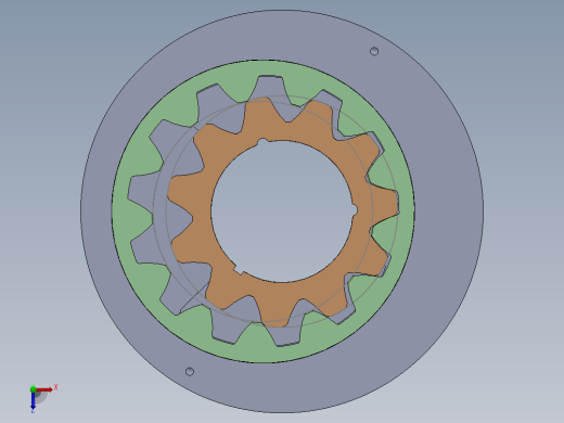 A0003284-液压内齿轮泵（辅助充电泵）俯视缩略图