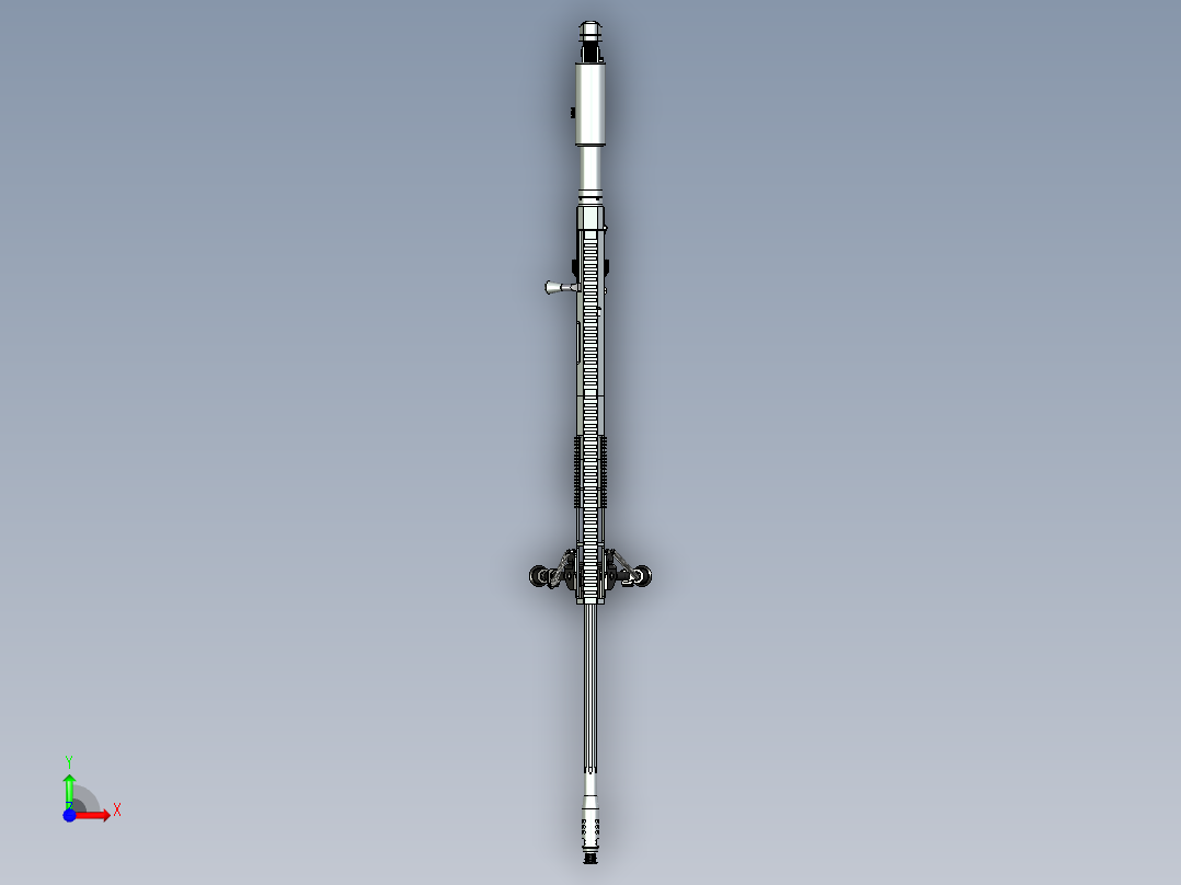 手枪左轮冲锋枪老式狙击步枪设计3D图纸sniper-rifle-19 STP前视图