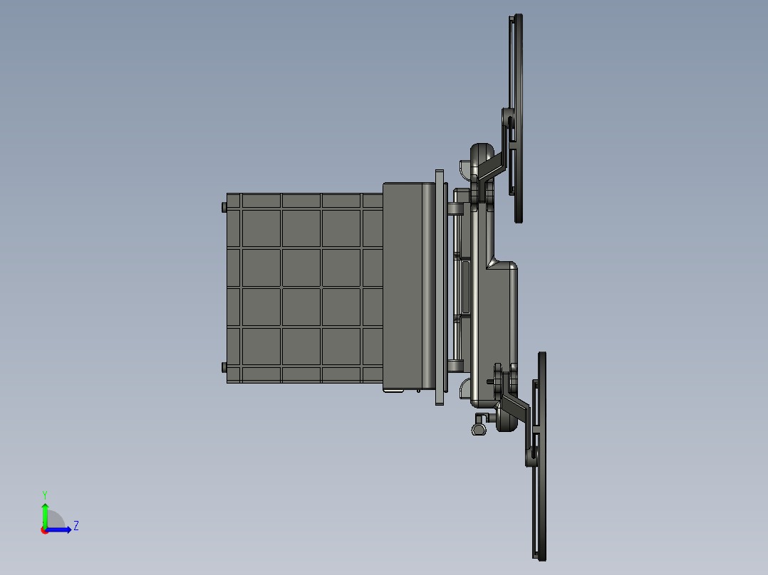 电池无人机测试左视图