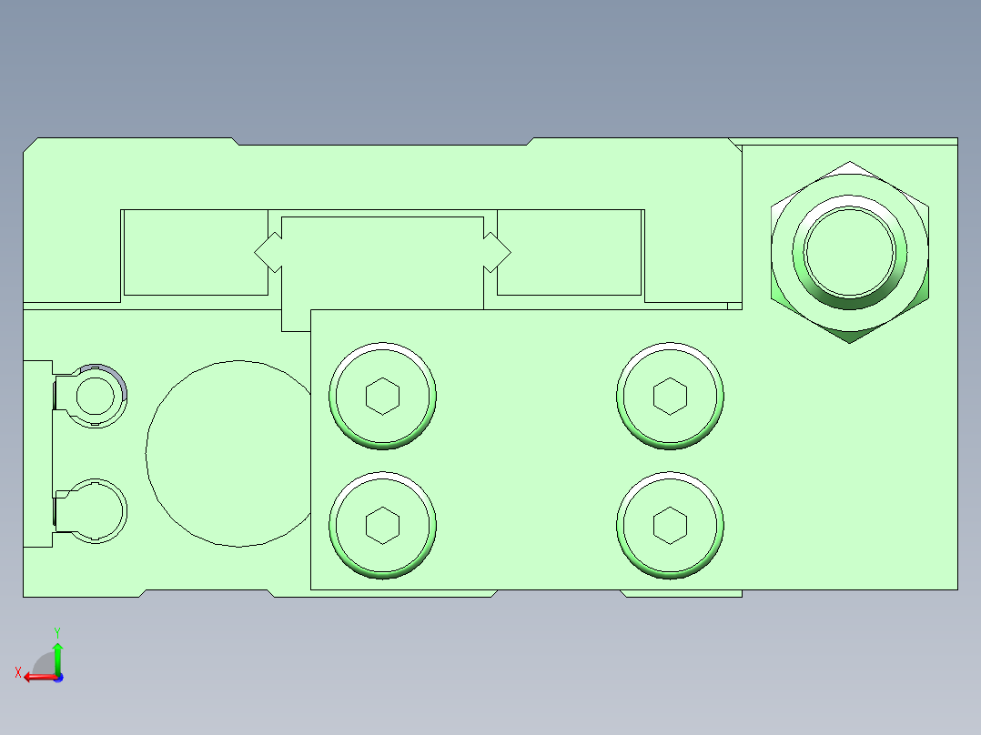 气缸MDX12x50-SG2AM2后视图