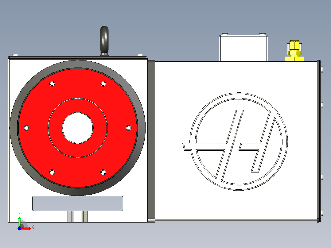 4 轴旋转卡盘前视图