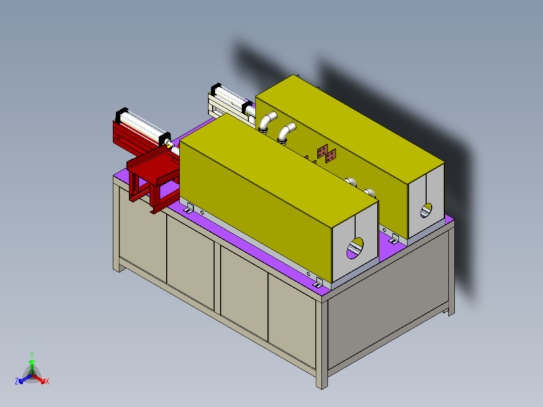 双工位透热炉（带气缸进料装置）