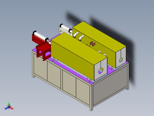 双工位透热炉（带气缸进料装置）