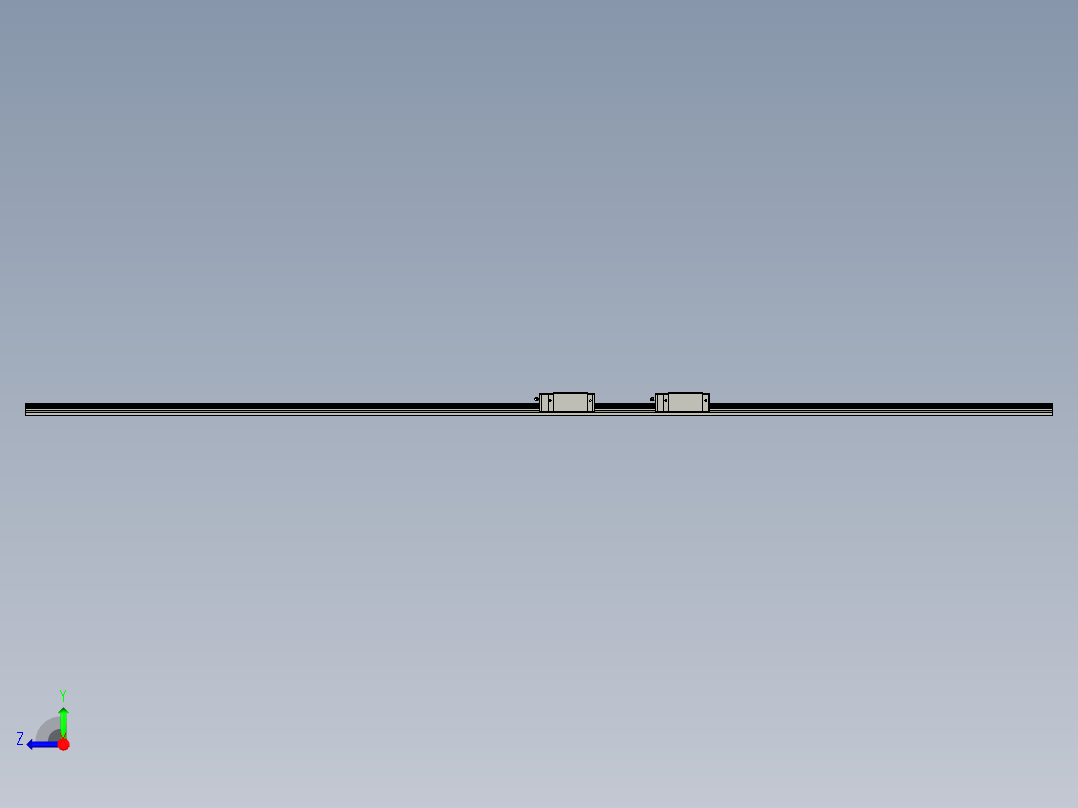 HGH-CAHGH-HA滚珠式线性滑轨直线导轨HGH35CA2R2400Z0CIE2右视图