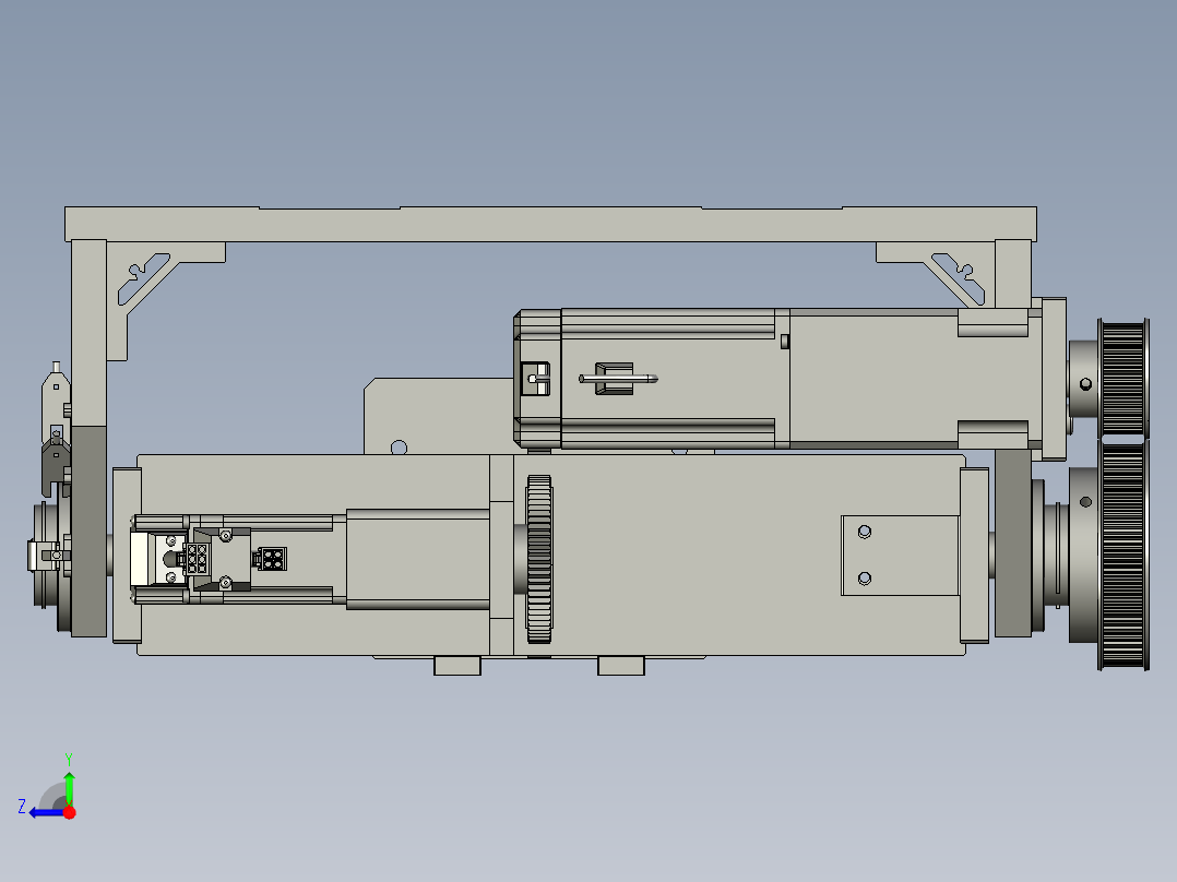 旋转摇摆打磨组件右视图