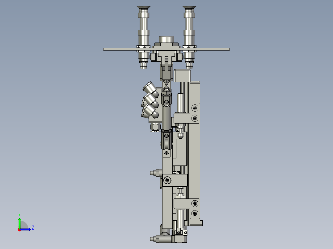 YSZ150B-03-08负极料盒机械手左视图