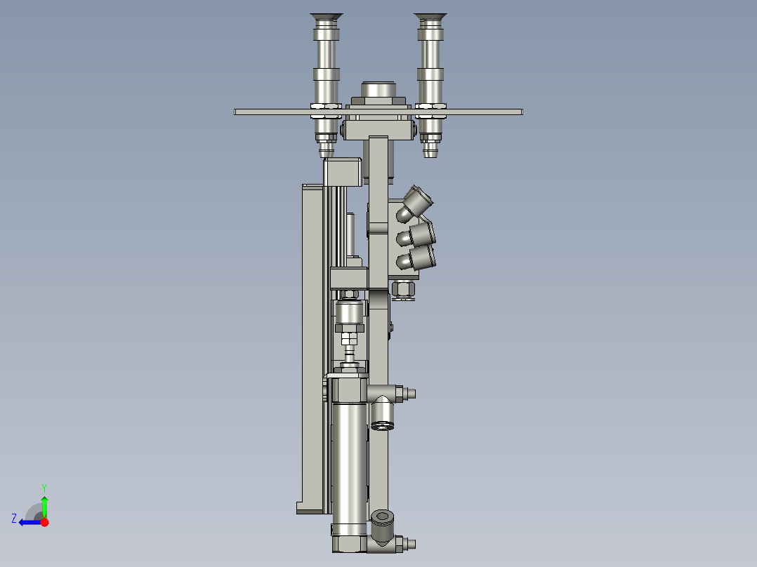 YSZ150B-03-08负极料盒机械手右视图