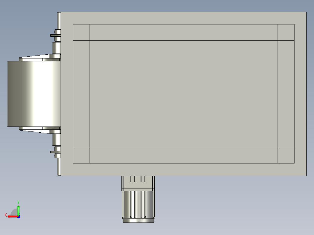 卷带送料装置后视图