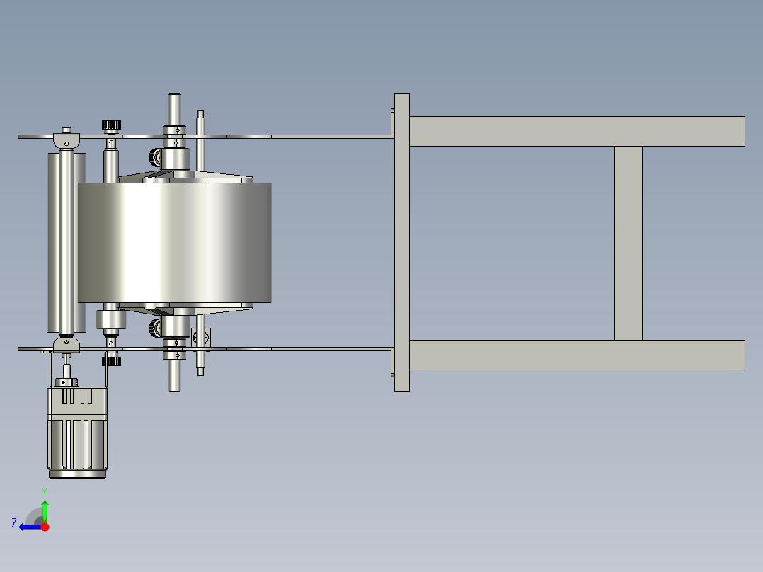 卷带送料装置右视图