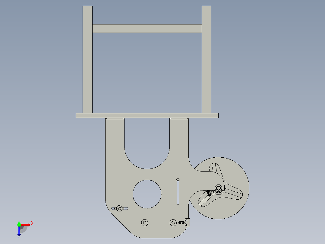 卷带送料装置俯视图