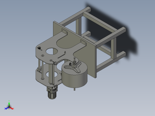 卷带送料装置正等轴测缩略图