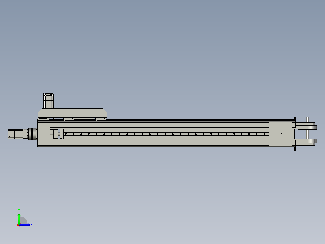 DX231007A-FJ231007A-50000伸缩机构左视图