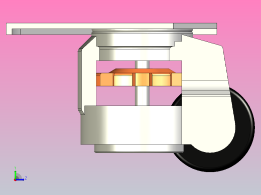脚轮CGT01-60-N左视缩略图