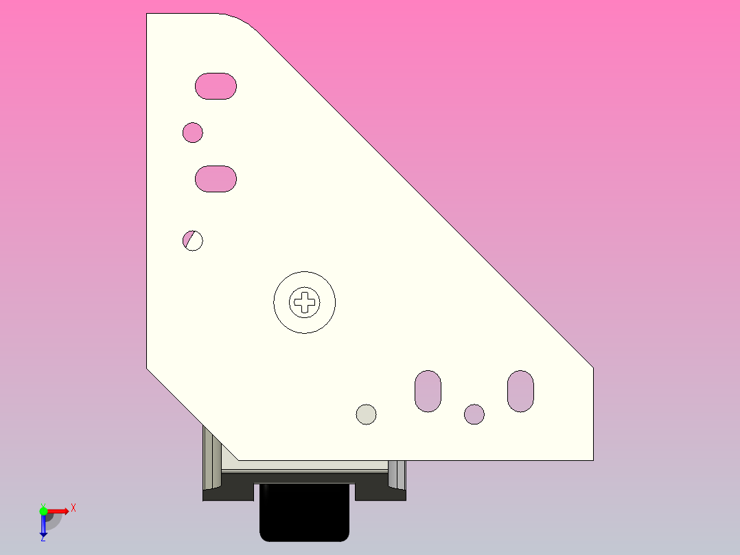 脚轮CGT01-60-N俯视图