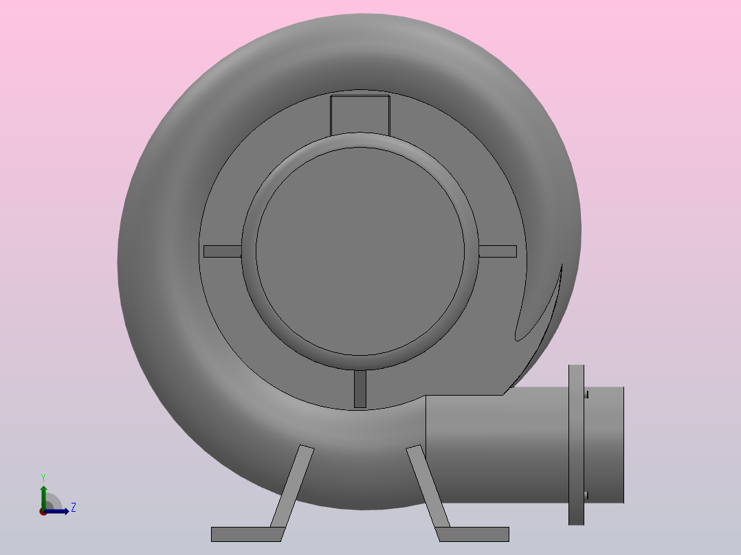 BCT-061[BCT-061]高压鼓风机‘高速风机左视图