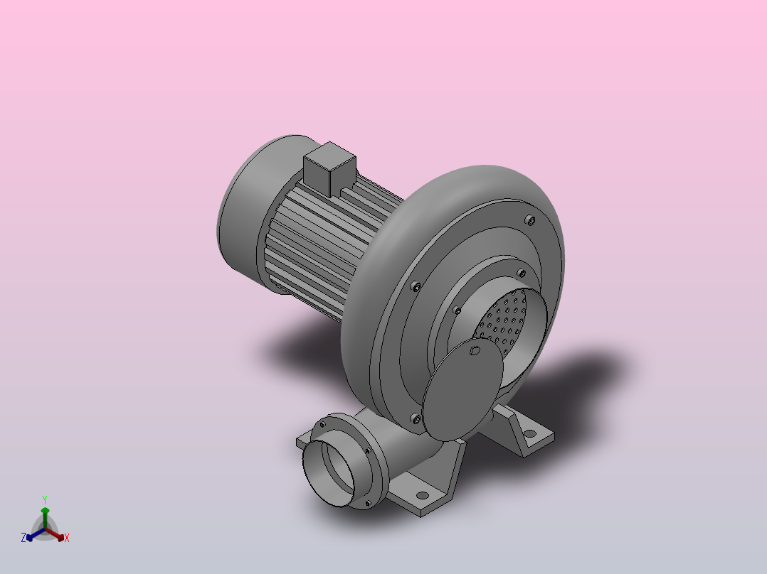 BCT-061[BCT-061]高压鼓风机‘高速风机正等轴测图