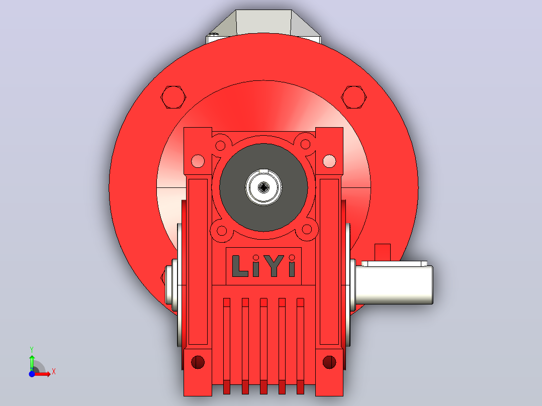 NMRV063蜗轮蜗杆减速机[RV63-E-50-0.55kW-DZ1]前视图