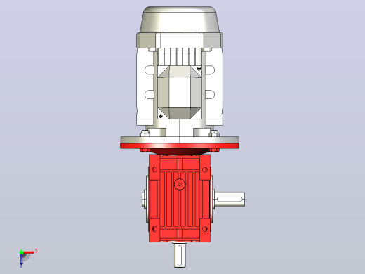 NMRV063蜗轮蜗杆减速机[RV63-E-50-0.55kW-DZ1]俯视缩略图
