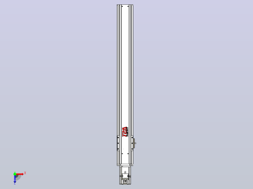 日规模组半封闭丝杆TPA-HNR-85S-1610C-L650-M-C-P20-N3俯视缩略图