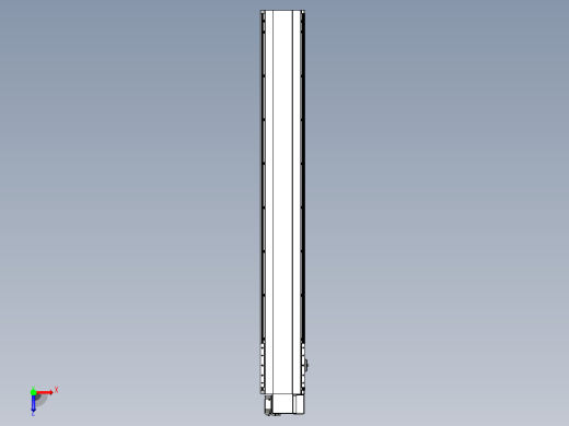 皮带直线轴半封闭可选导轨TPA-HNB-202D-140-L1400-RP-C-P75-N3俯视缩略图